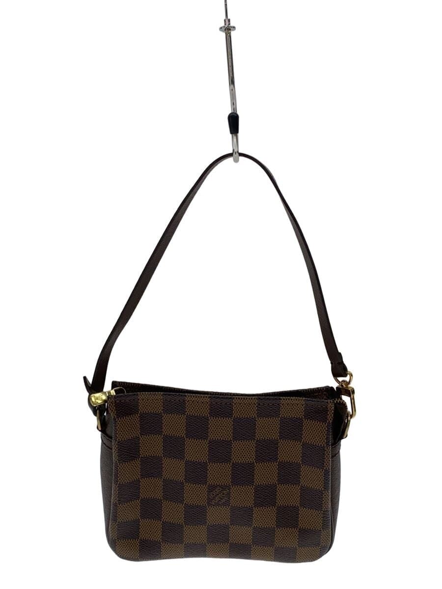 LOUIS VUITTON Trousse Makeup _Damier Ebene PVC BRW Check