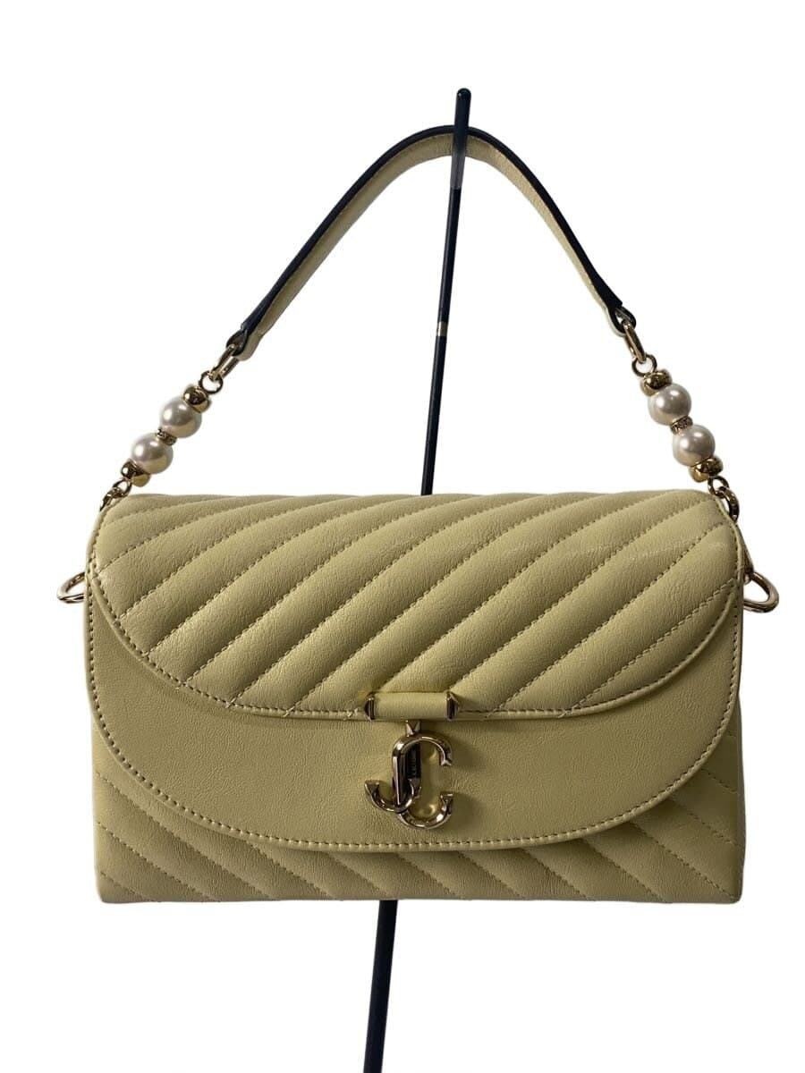 JIMMY CHOO Shoulder Bag Leather CRM Solid