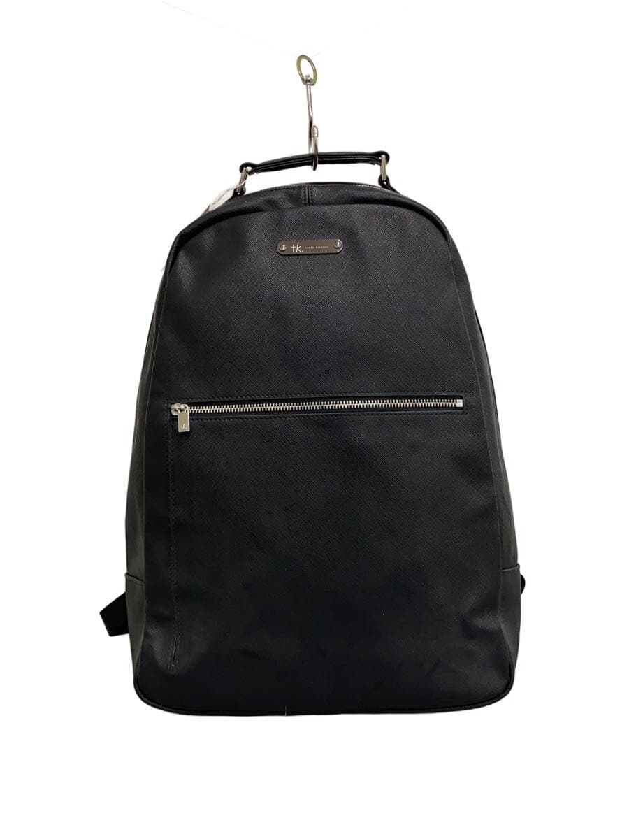 tk.TAKEO KIKUCHI (TK) Backpack Faux Leather Black Solid 170-07324