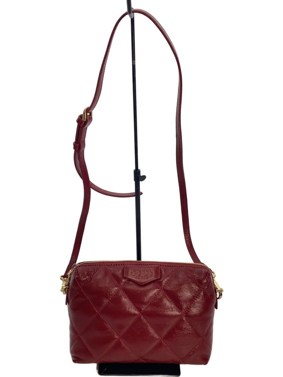 COCOCELUX GOLD Shoulder Bag RED Solid