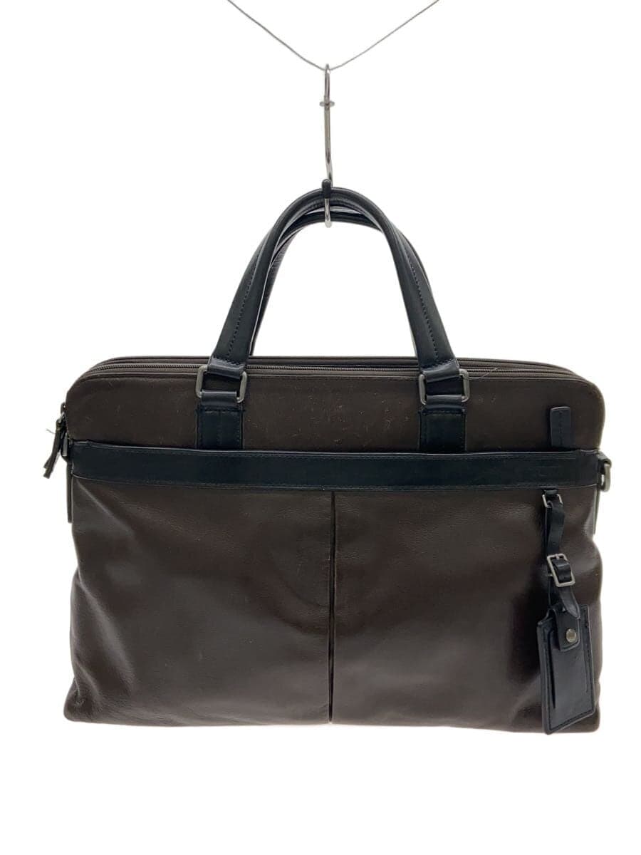 TUMI Briefcase Leather BRW Solid
