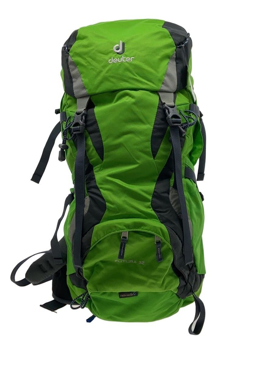 Deuter Backpack Nylon Green Solid Color