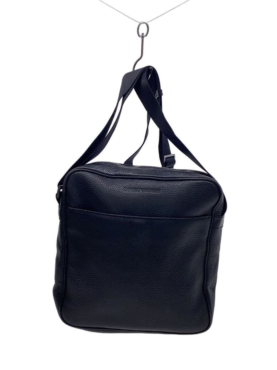 EMPORIO ARMANI Shoulder Bag Leather Black
