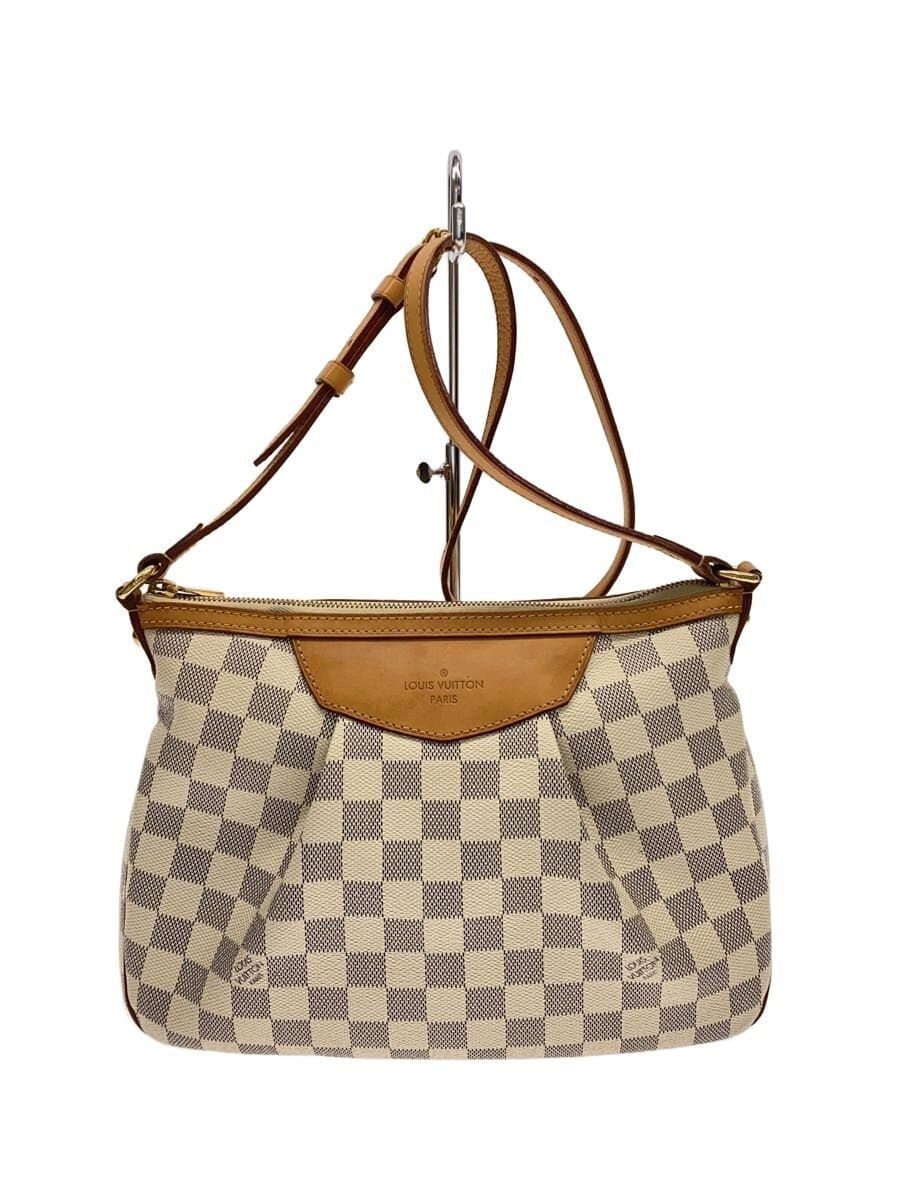 LOUIS VUITTON Siracusa PM_Damier Azur PVC WHT