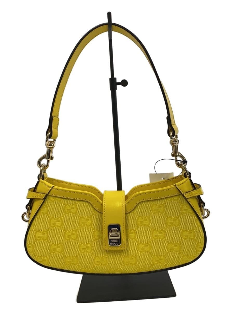 GUCCI Mini Shoulder Bag_GUCCI Moon Side Canvas YLW All Over Pattern