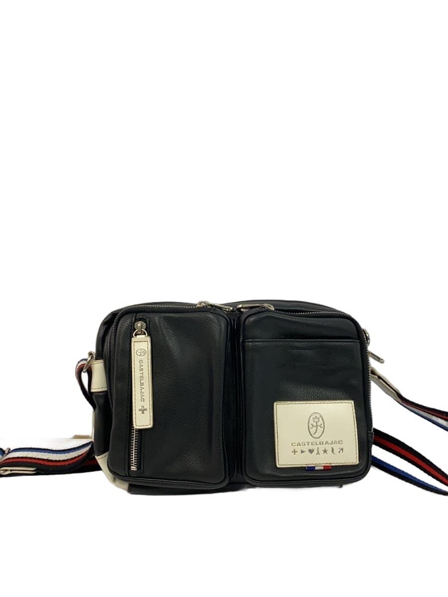 CASTELBAJAC Shoulder Bag Leather BLK