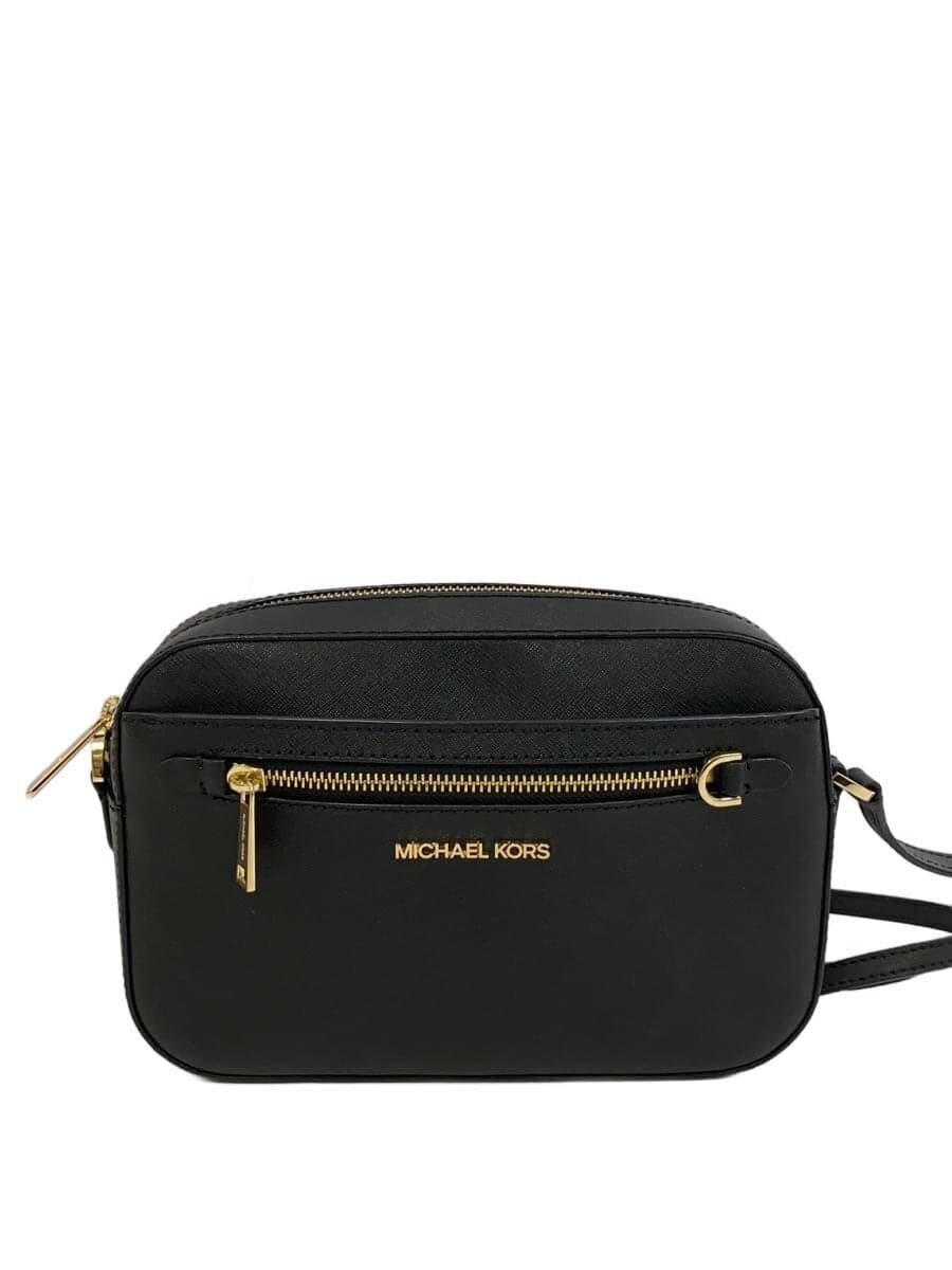 MICHAEL KORS Shoulder Bag Leather Black AC-2107