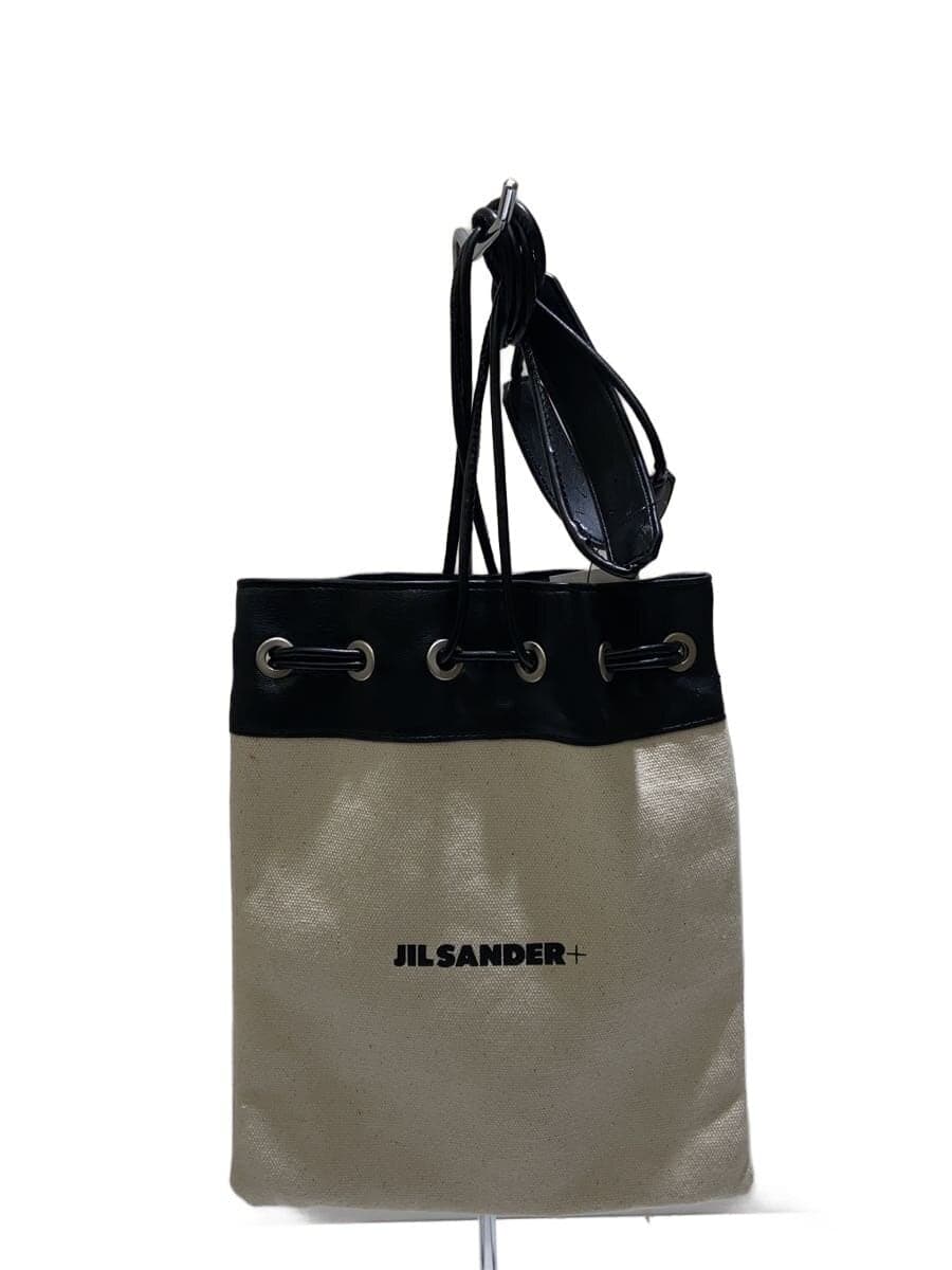JIL SANDER Strap Fray With Stain Shoulder Bag Canvas CRM