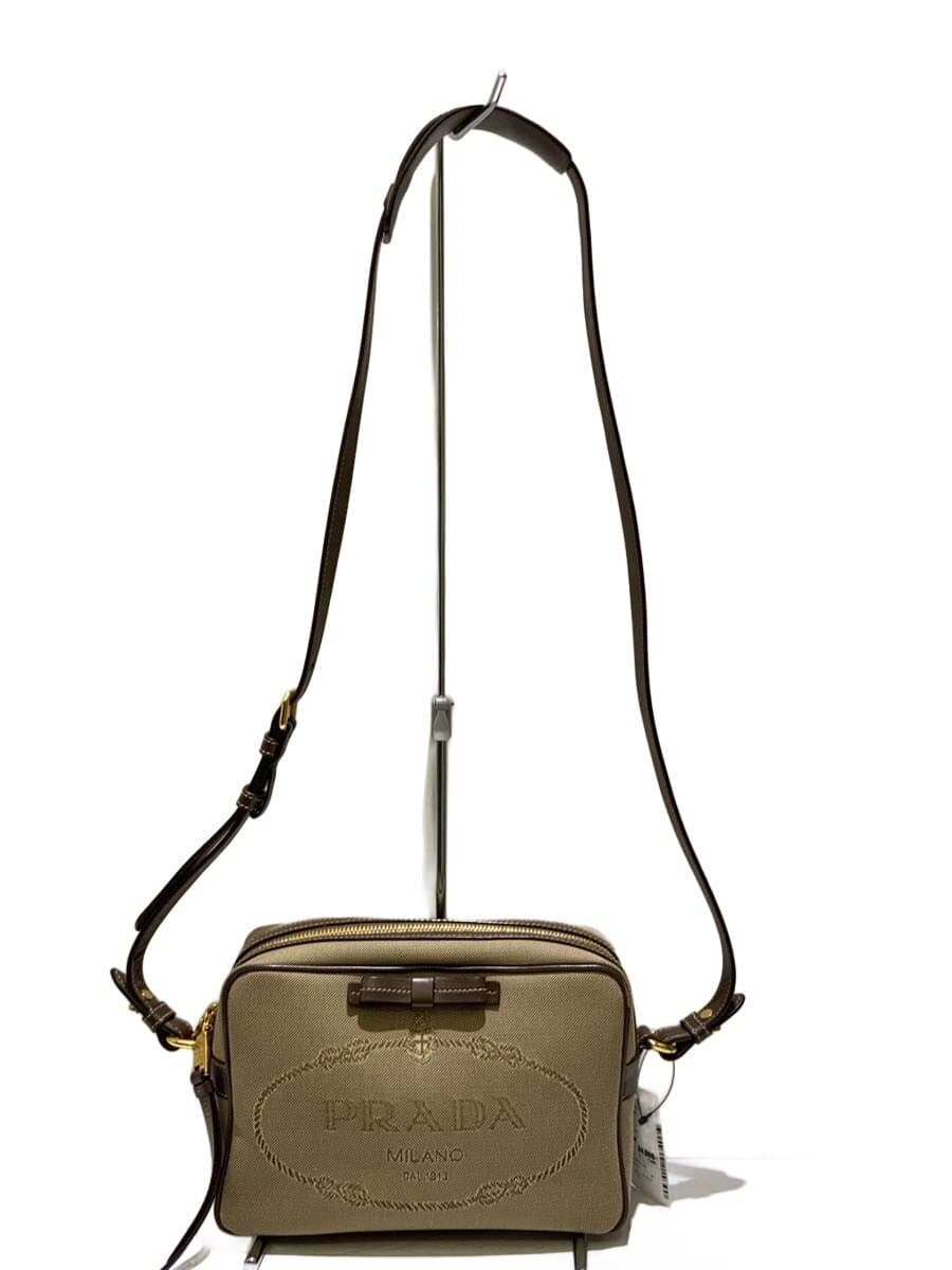PRADA Shoulder Bag Canvas CML