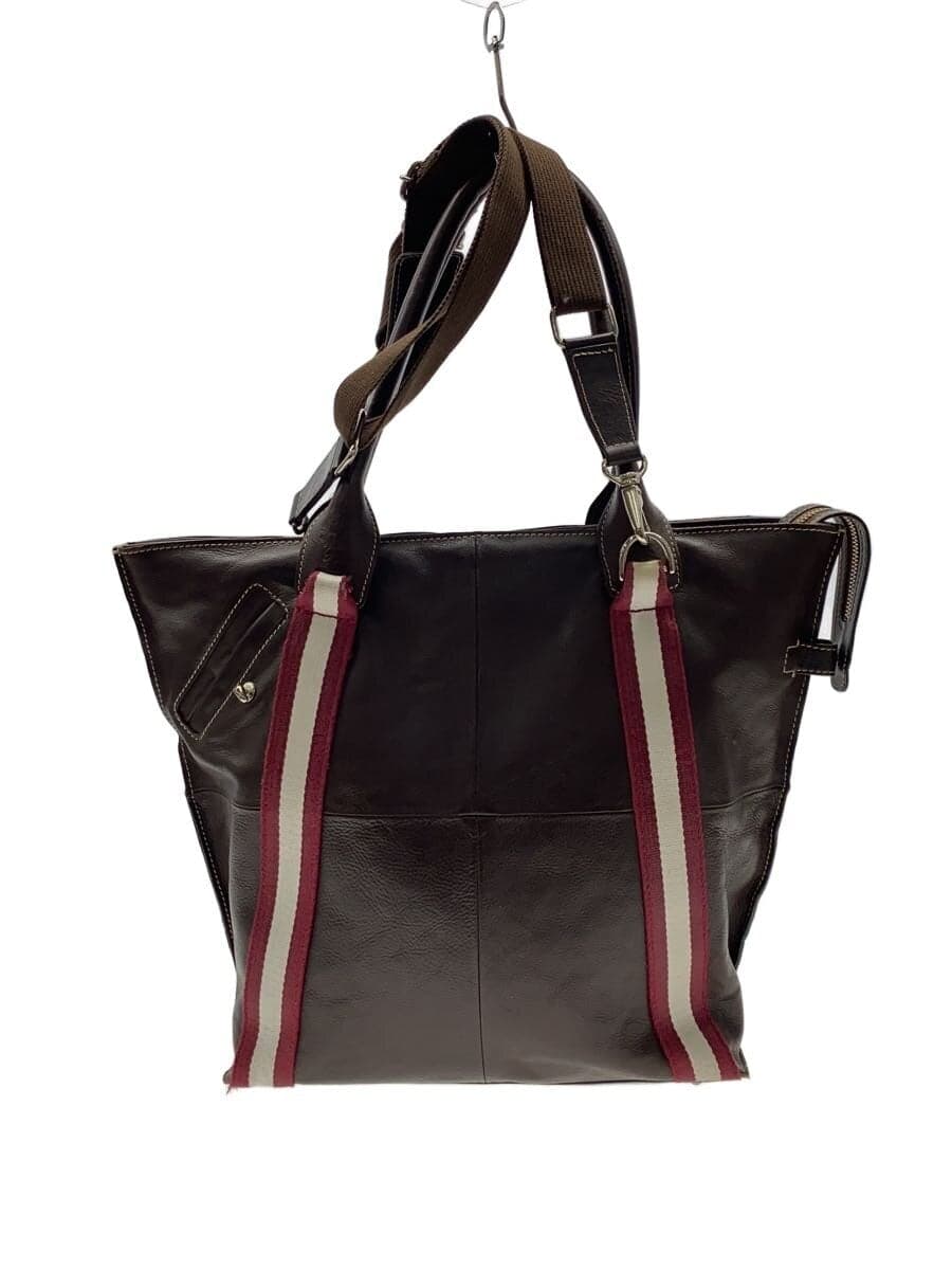 Pid2-Way Tote Bag Leather BRW Solid