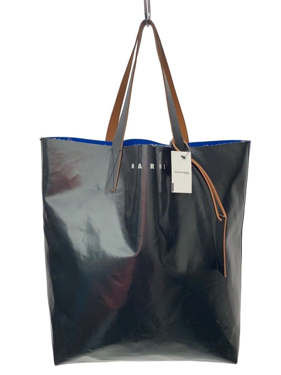 MARNI Tote Bag PVC Black SHMQ0000A3