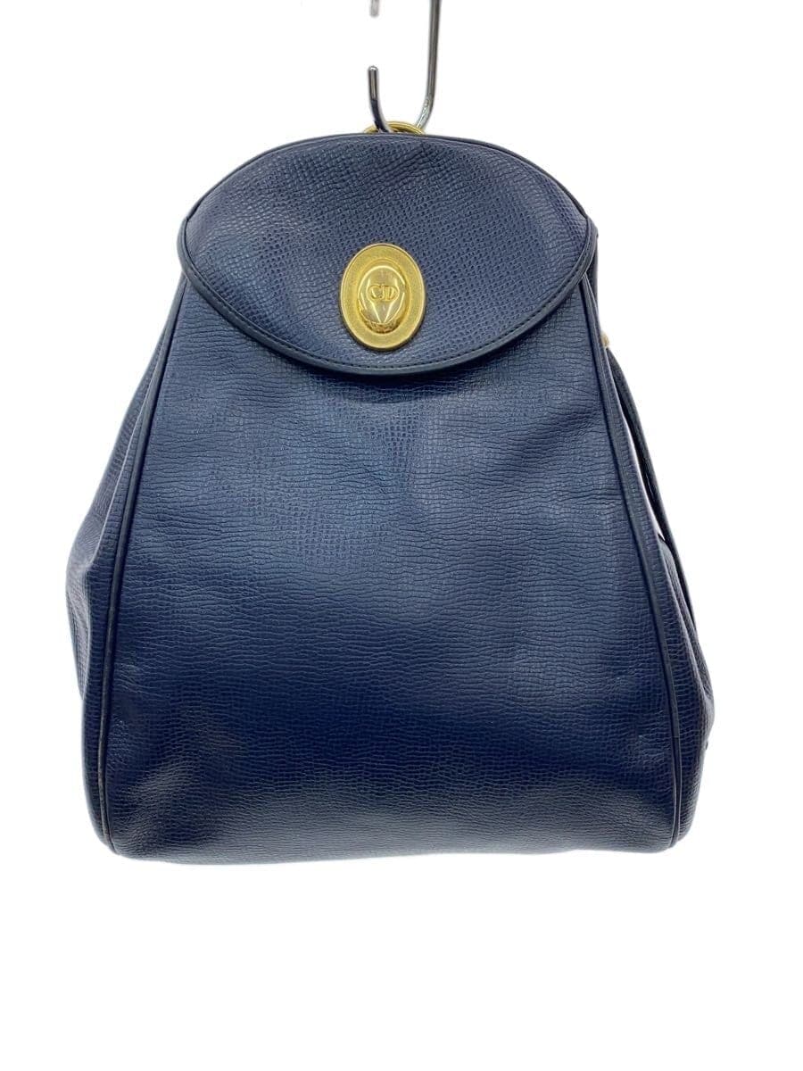 Christian Dior Backpack Leather NVY