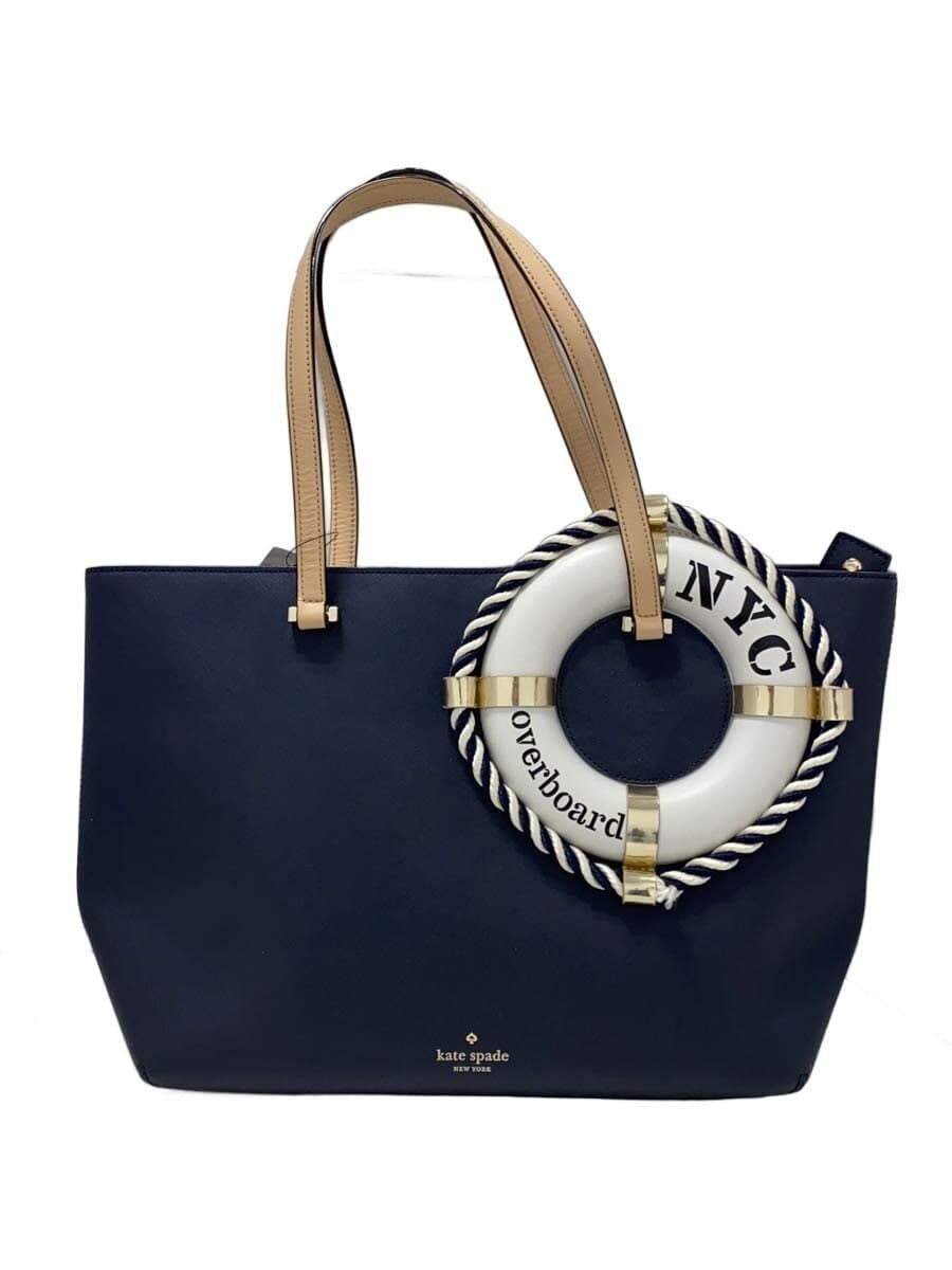 kate spade new york Tote Bag Leather NVY PXRU6790