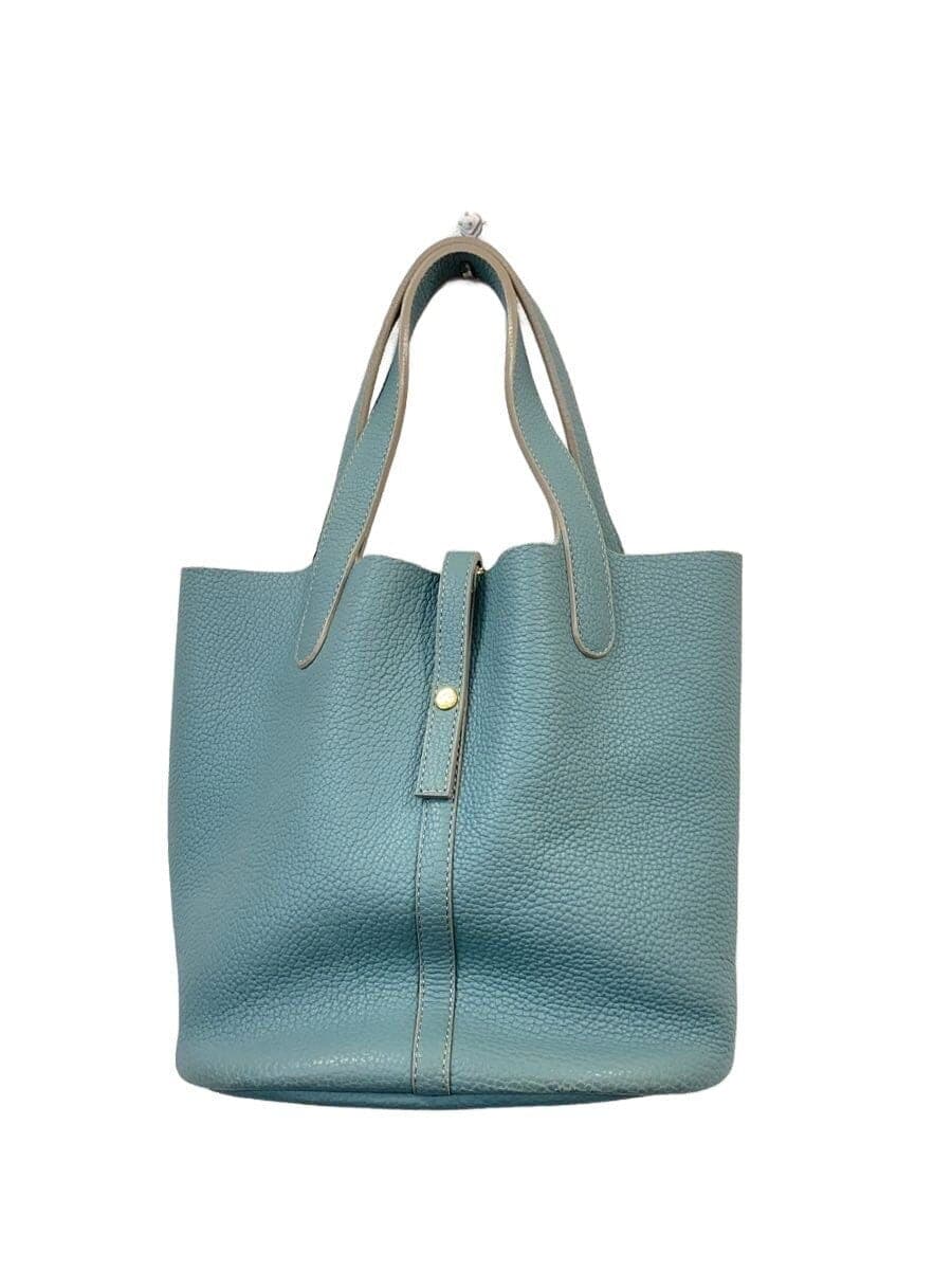 TIP ZONECONTE D Hand Bag Handbag Leather BLU WN-002