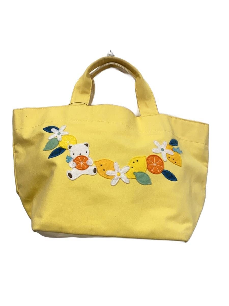 Familiar family show limited denim bag tote bag cotton YLW