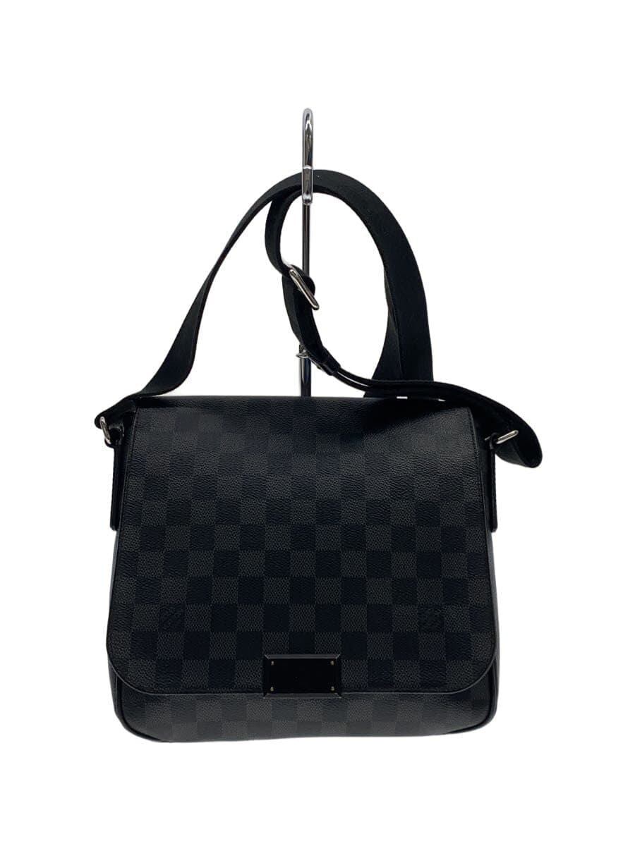 LOUIS VUITTON 1) District PM_ Damier Graphite PVC BLK N41260