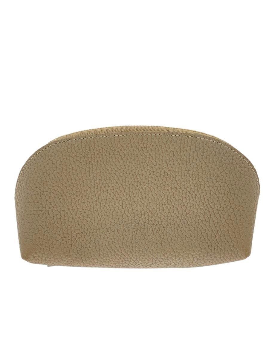 BONAVENTURA Cosmetic Pouch Leather Beige