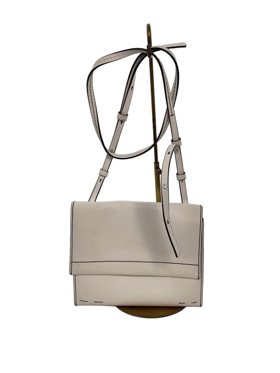 PROENZA SCHOULER White Label Accordion Flap Shoulder Bag Leather WHT