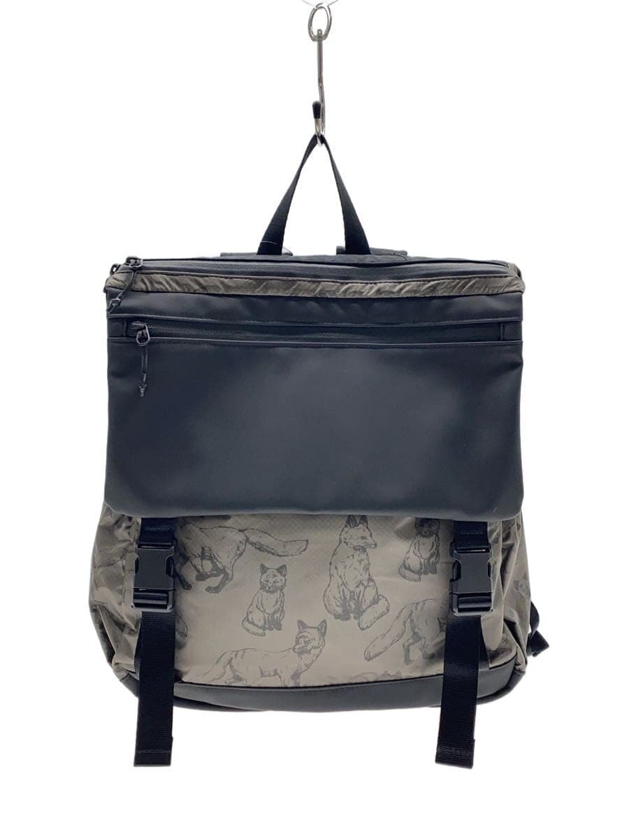 ear PAPILLONNER backpack -- GRY all-over pattern fox pattern