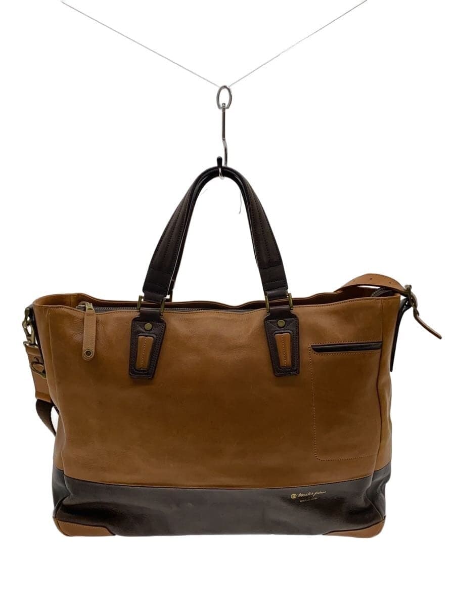 MASTERPIECE Shoulder Bag Leather BRW With Wear