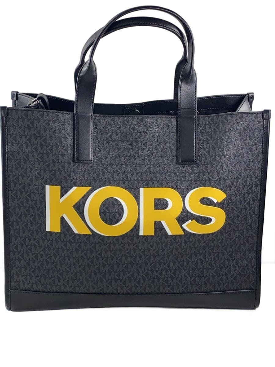 MICHAEL KORS Tote Bag PVC BLK All Over Pattern 37S4LPCT4B Structure 2-Way