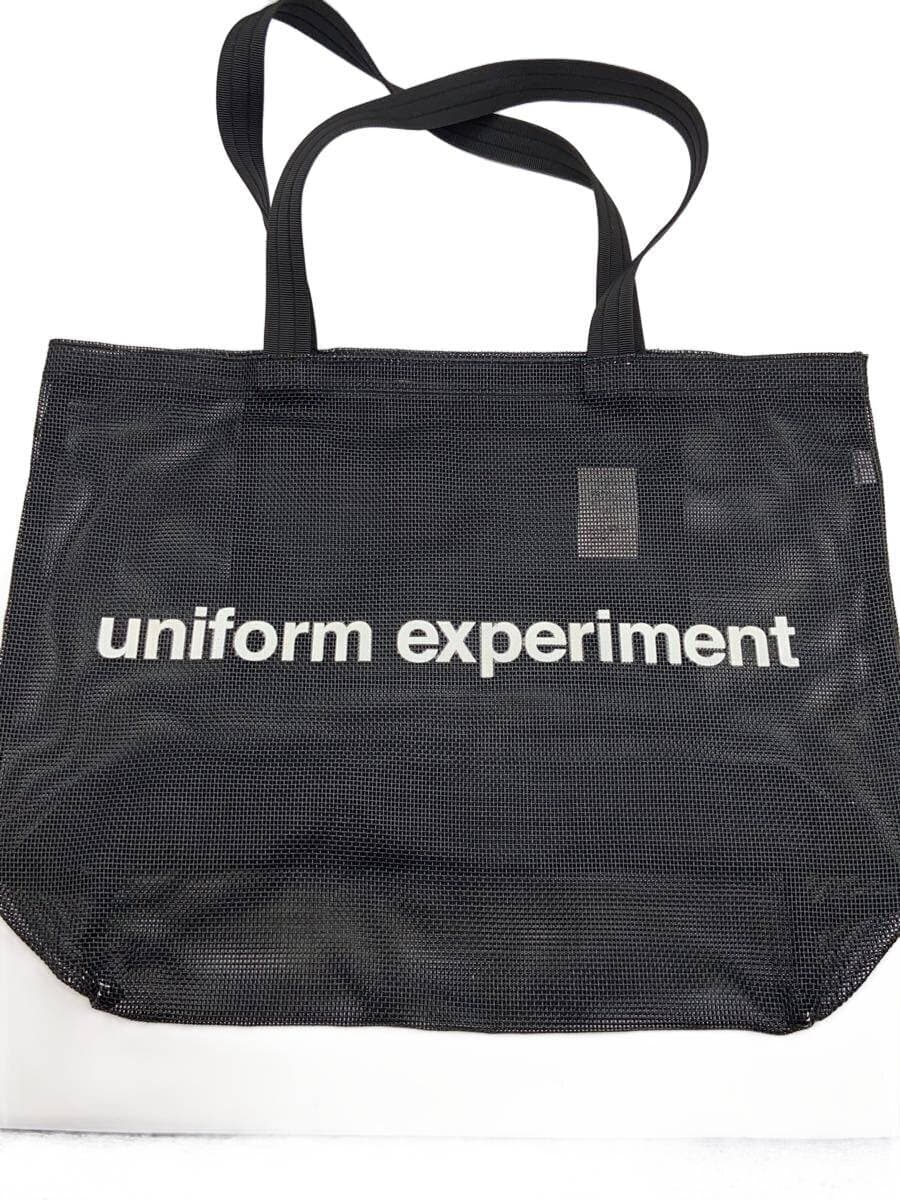 uniform experiment mesh tote bag polyester BLK print UE-210074