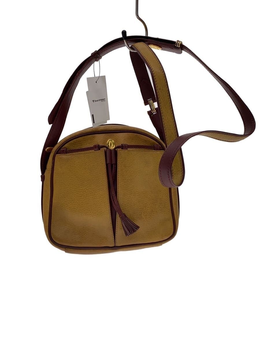 Cartier Must Line Shoulder Bag Leather YLW Solid