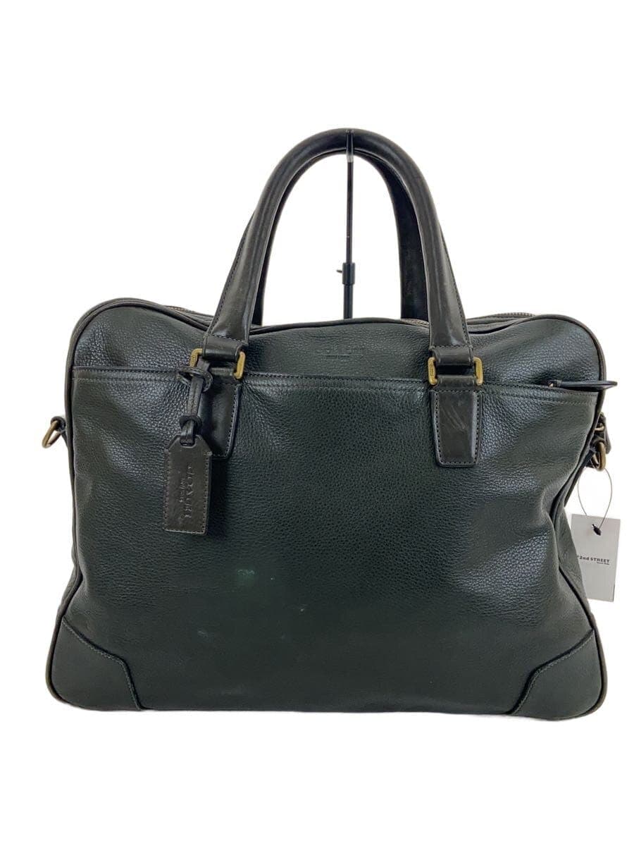 COACH Briefcase Leather BLK 70478
