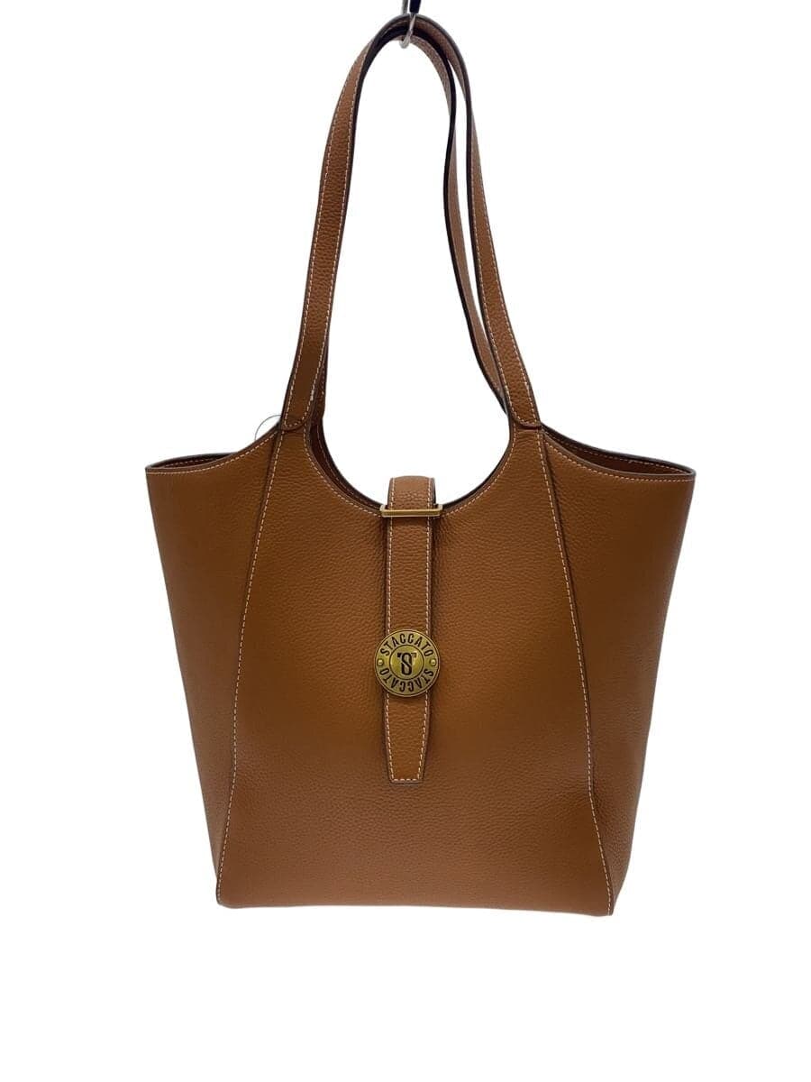 STACCATO Tote Bag Leather Camel Solid