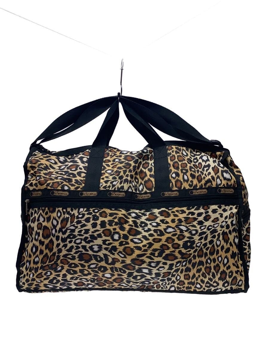LESPORTSAC Boston Bag Nylon Yellow Leopard