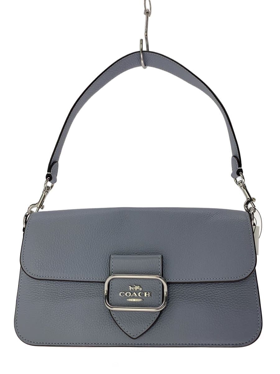 COACH Shoulder Bag Leather BLU cl-461
