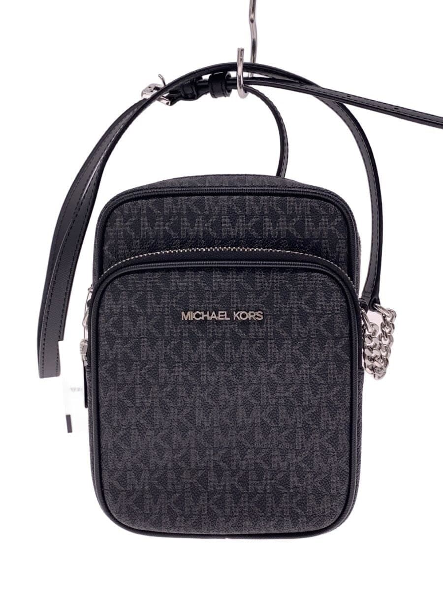 MICHAEL KORSJET SET TRAVEL MD NS CHAIN XBODY PVC BLK All Over Pattern 35F1STVC2B