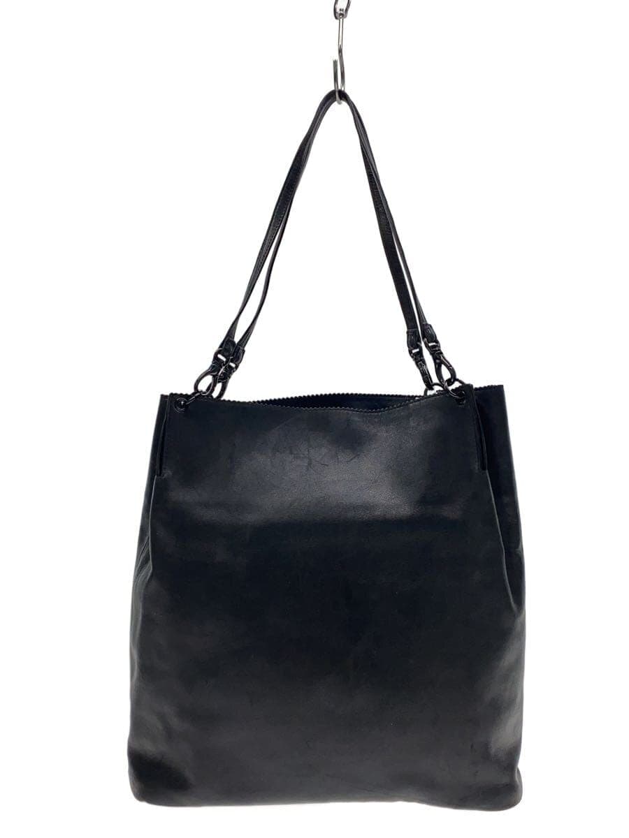 YOHJI YAMAMOTO + NOIR Tote Bag Cowhide BLK nd-i07-707