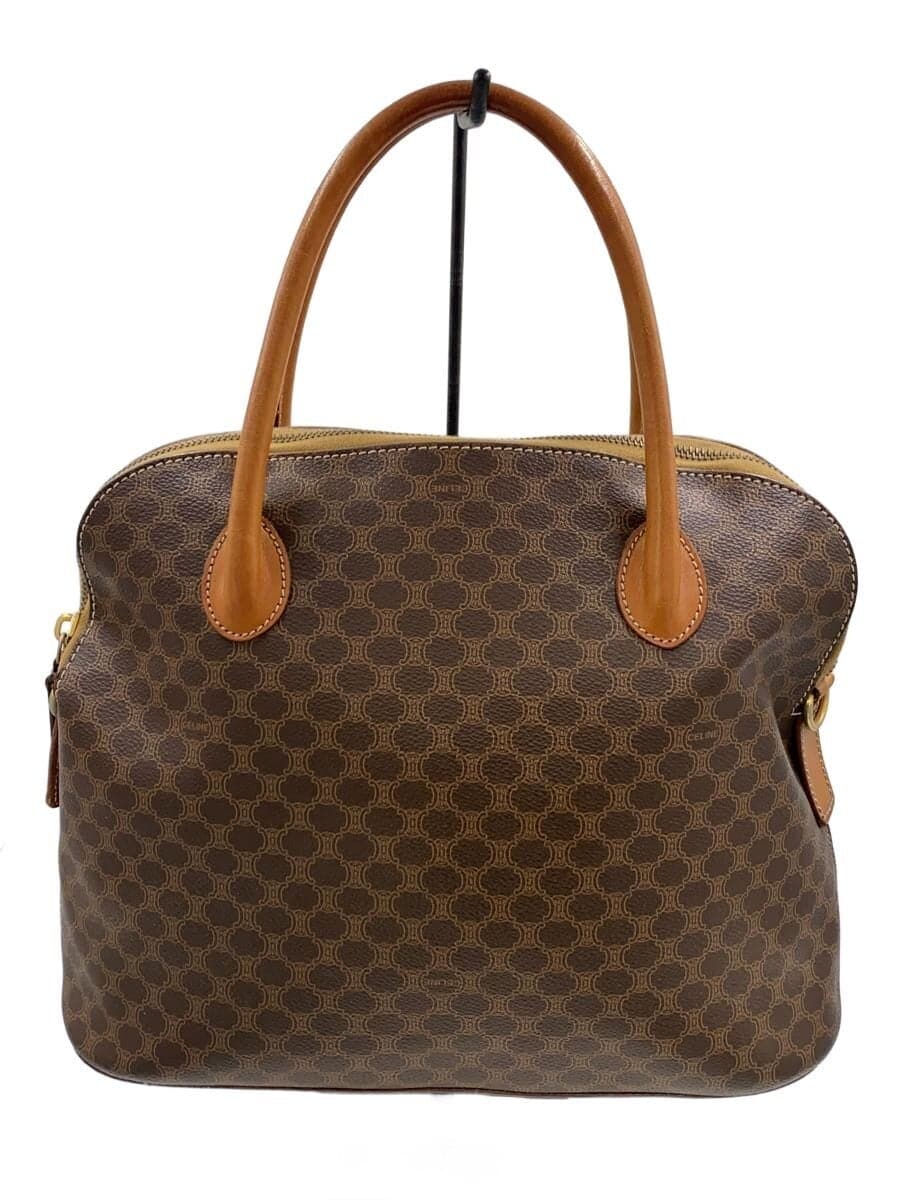 CELINE handbag -- BRW all-over pattern Macadam pattern has stains on the bottom