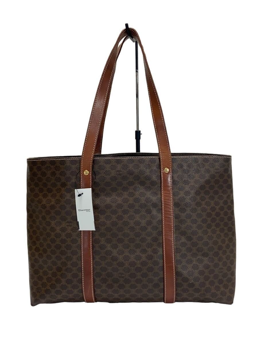 CELINE Handbag PVC BRW Solid Color