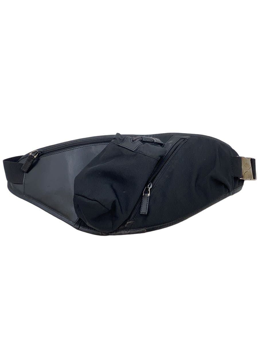 GUCCI Waist Bag Nylon Black Solid 018 1611 3754