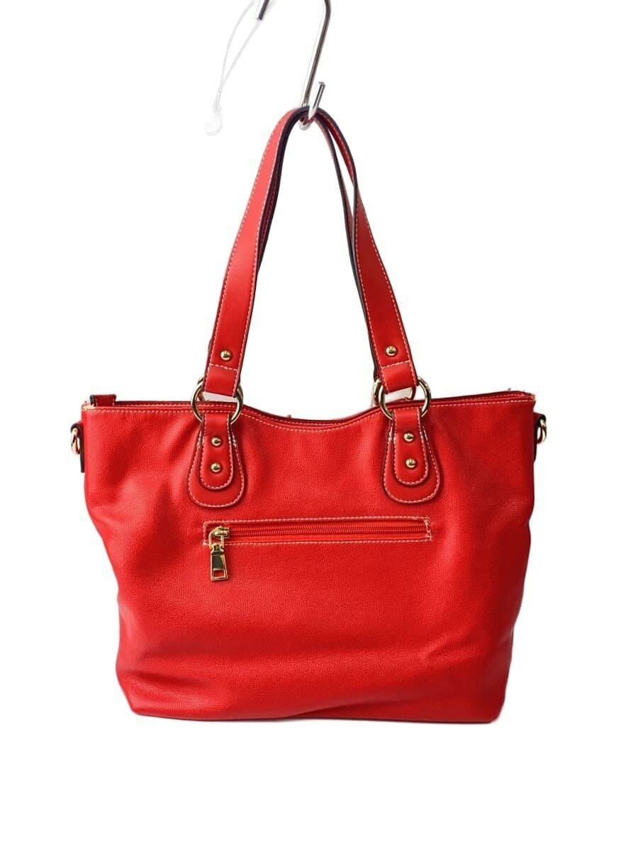 FIRANO tote bag leather red plain