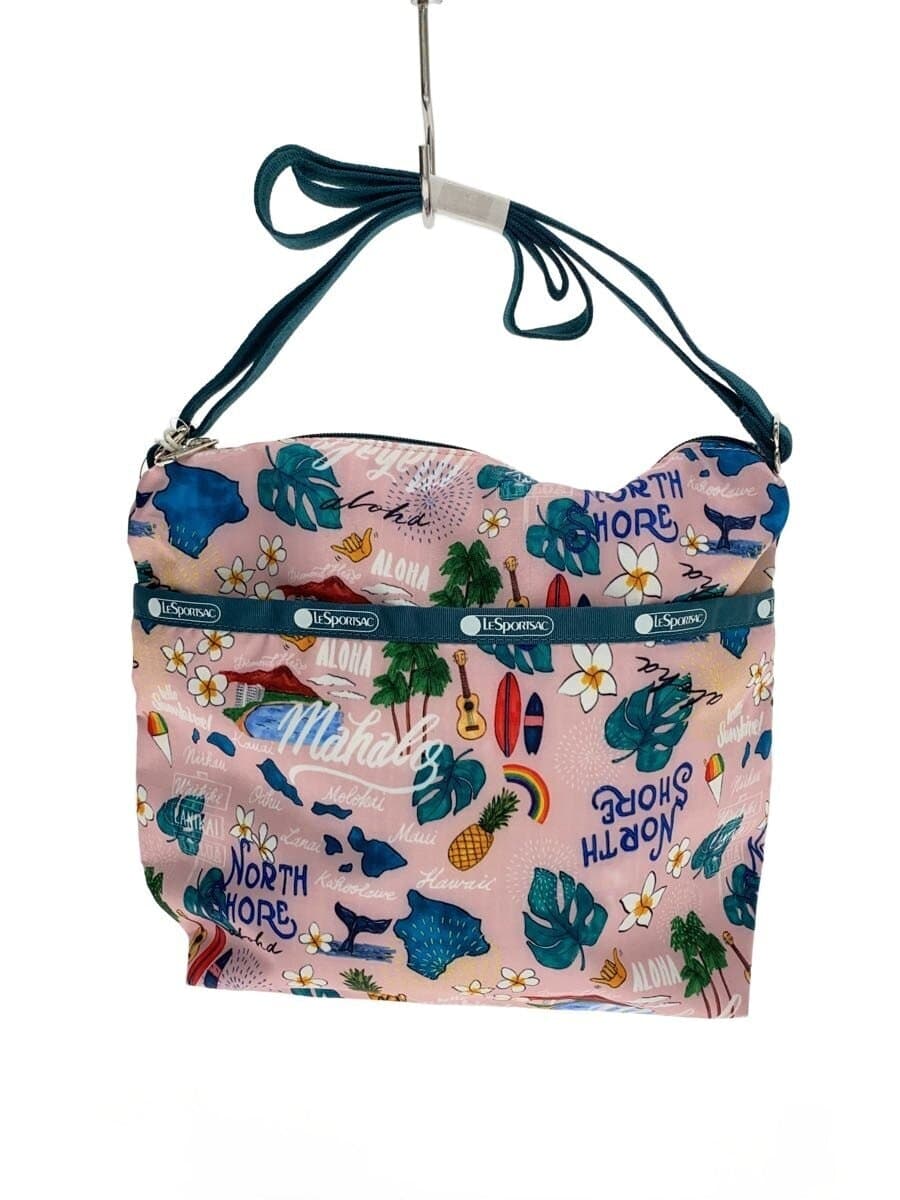 LESPORTSAC Shoulder Bag Nylon PNK All Over Pattern