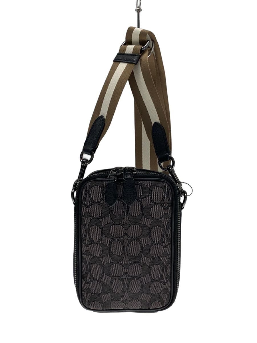 COACH Shoulder Bag Canvas GRY C8237