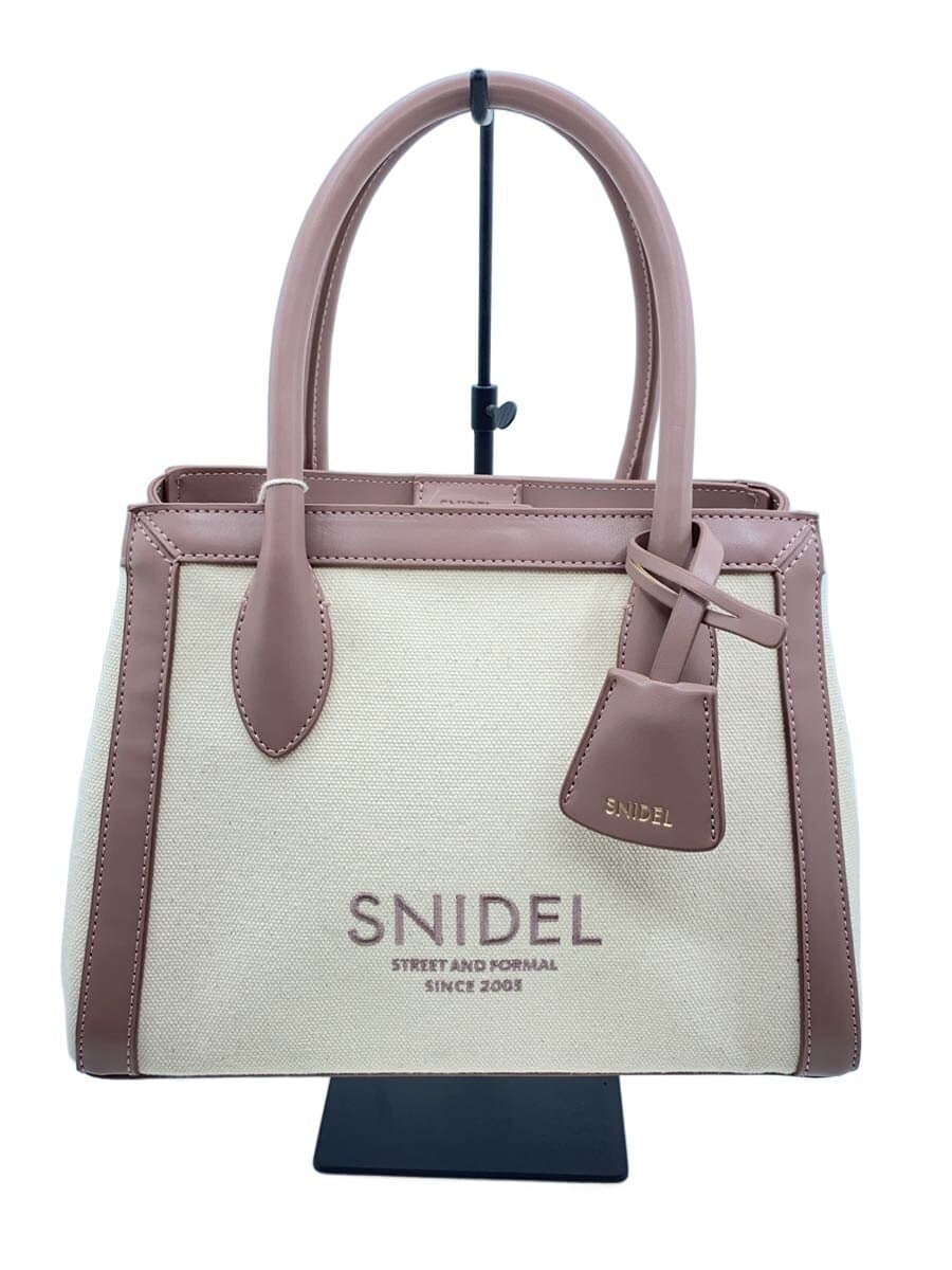 SNIDEL Handbag Cotton CRM SWGB249604