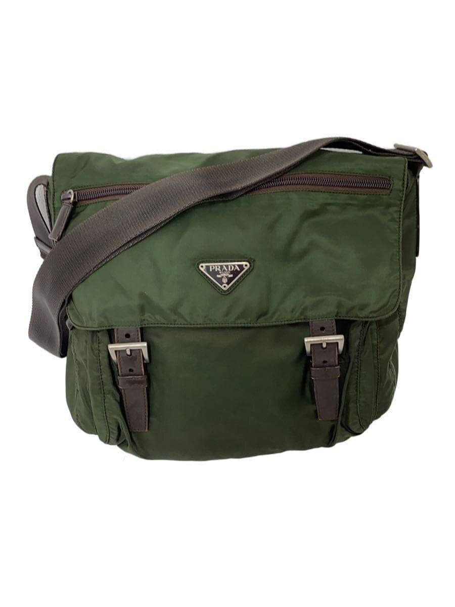 PRADA Shoulder Bag Nylon GRN B1738