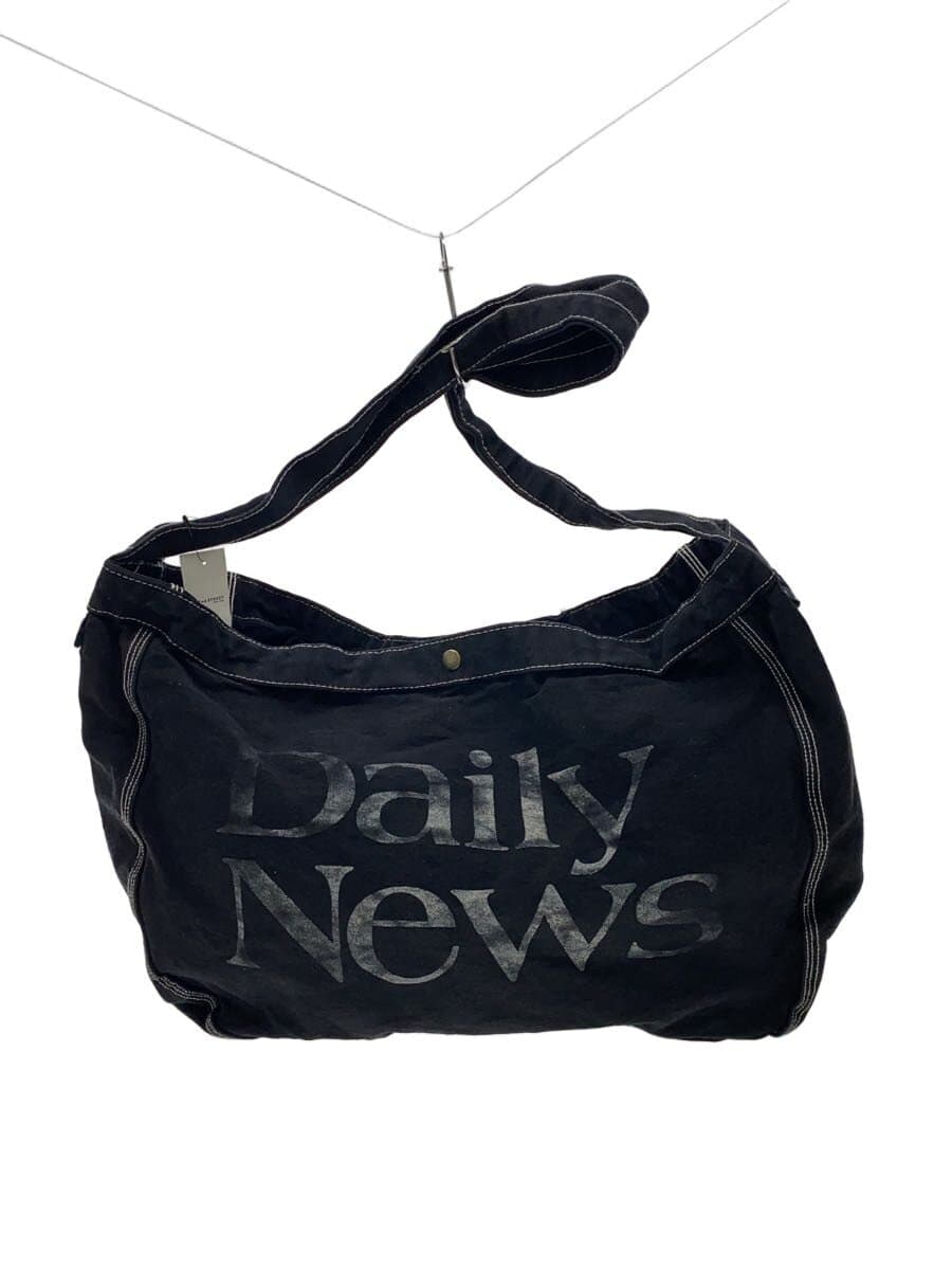 DAILY NEWS Shoulder Bag Canvas BLK