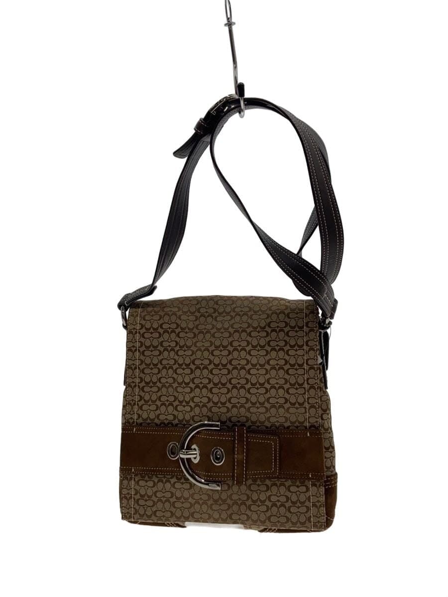 COACH Shoulder Bag -- BRW All-over Print 3644