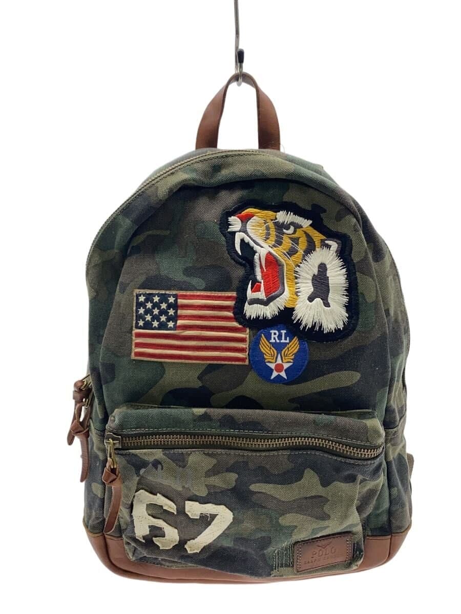 POLO RALPH LAUREN Backpack Cotton KHK Camouflage
