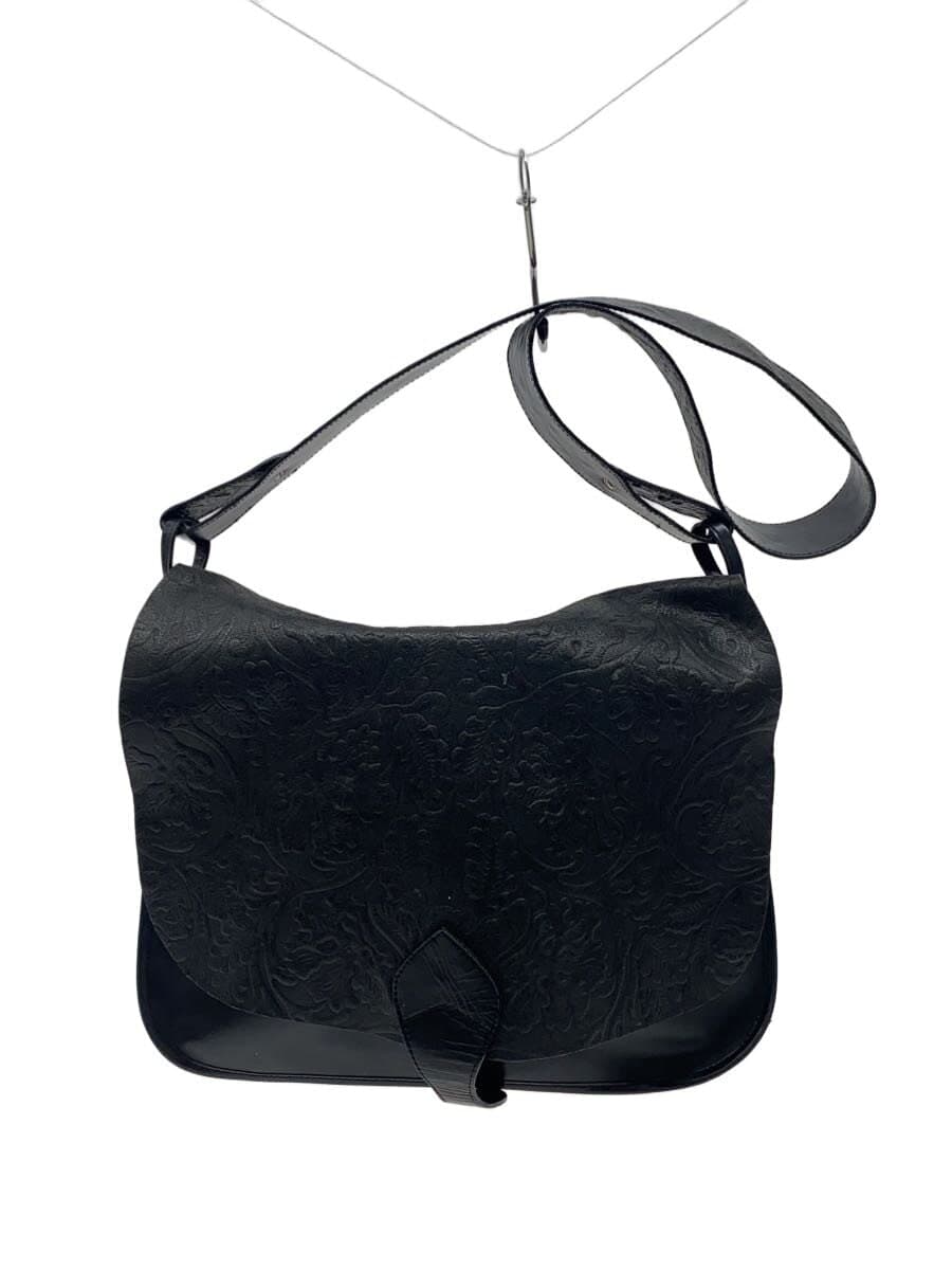 KENZO Shoulder Bag Leather BLK