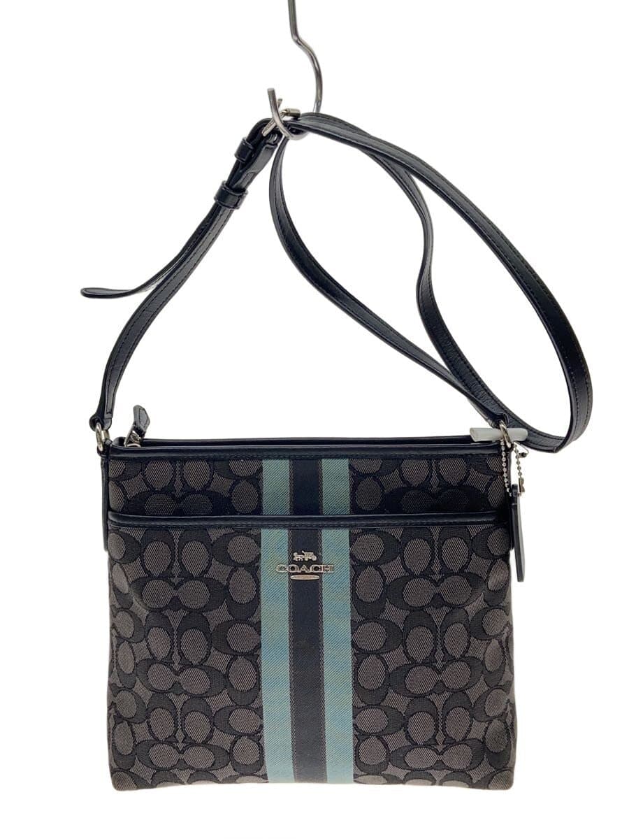 COACH Shoulder Bag PVC BLK F39041