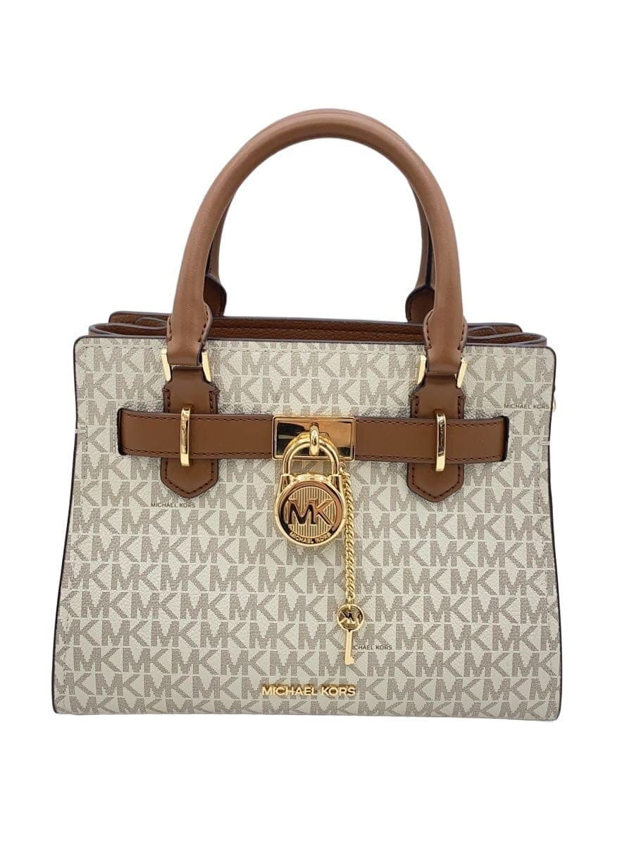 MICHAEL KORS Shoulder Bag Leather CRM All Over Pattern 35F1GHMS1B