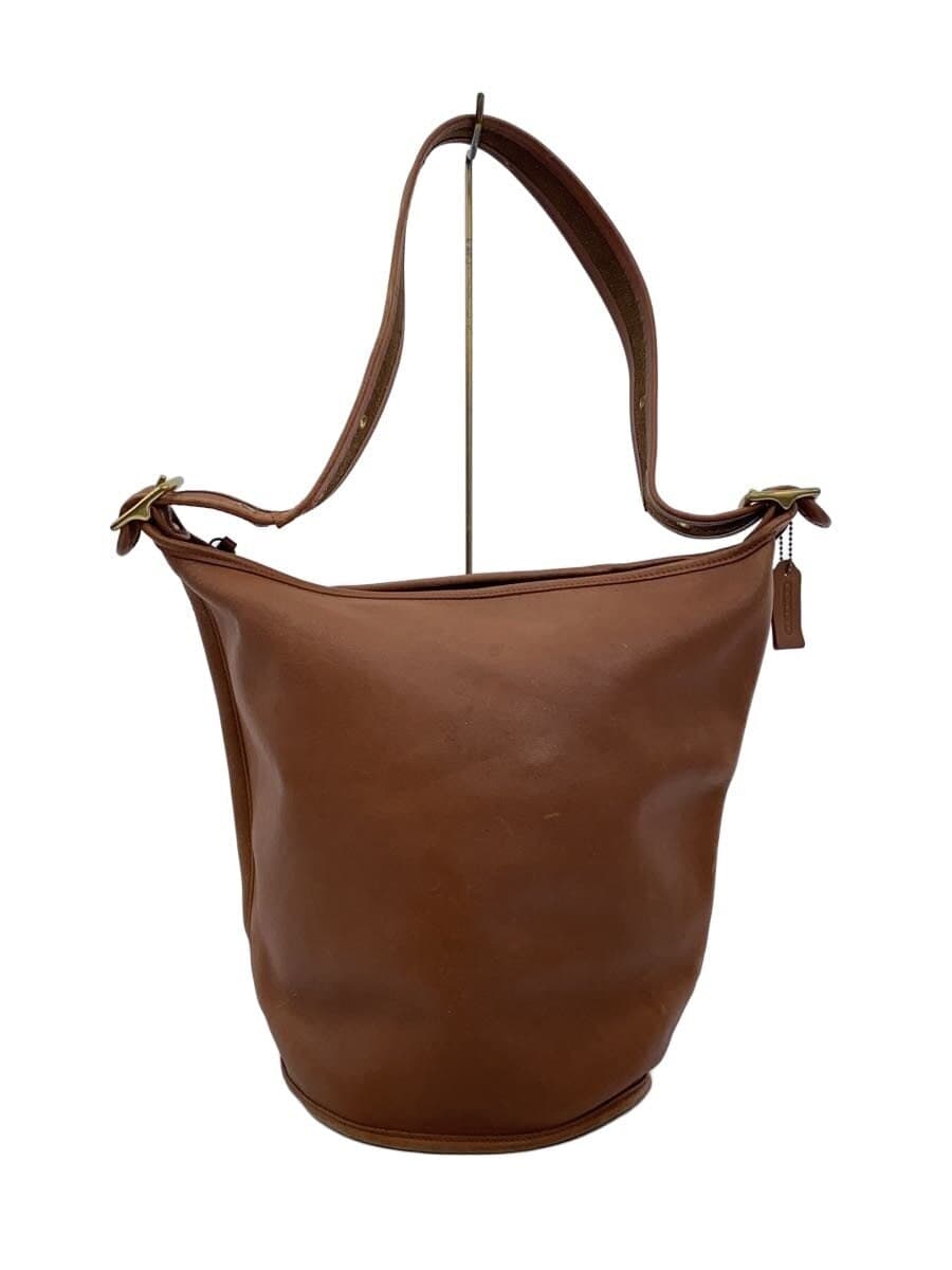 COACHOLD COACH 90s Shoulder Bag Leather BRW Solid 9085