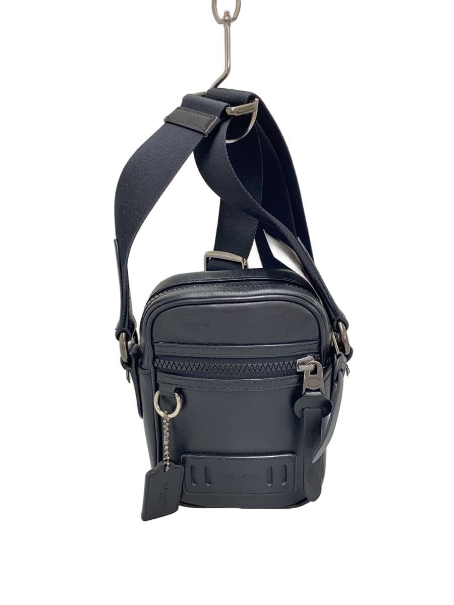 COACH Shoulder Bag Leather BLK