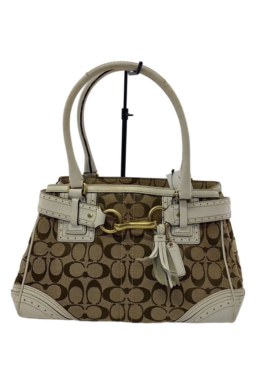COACH Tote Bag_Signature Canvas WHT 10507